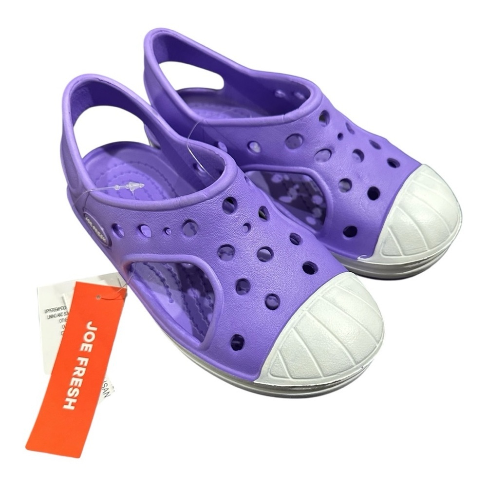 Joe Fresh Kids Purple Clogs Size S (12-13)